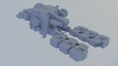 risco véspera eveonline navio minério nave espacial jogos 3dprint mmo transporte veículo miniaturas 3d print model - Mito3D