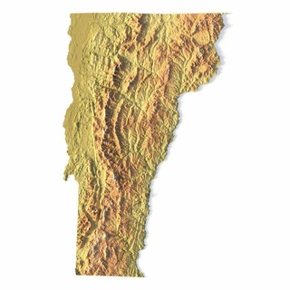 Vermont stl 3d Stampa modello terreno Uniti d'America nazione America arte carta geografica 3d print model - Mito3D