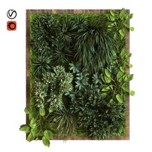 vertical planta maceta conjunto 037 diseño ecológico mural 3d print model - Mito3D