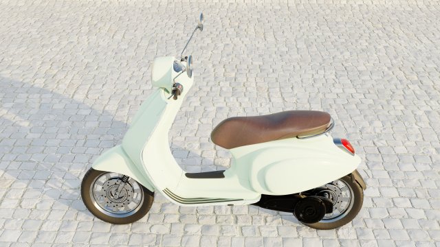 vespa sprint 3d model in motorcycle 3dexport gts super moto scooter motorbike retro classic italy italian 2010 2011 2012 2013 city blender cycles 3D print model - Mito3D