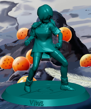 videl continuar pelota z 3d impresión modelo in mujer 3dexport dragon ball z anime figura colección 3d print model - Mito3D