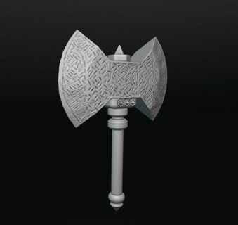 viking balta 1 oyuncaklar Valhalla savaş silah mitoloji fantezi heykel barbar kılıç bıçak ağzı cüce savaşçı şövalye çelik Demir masaüstü Antik atmak 3d print model - Mito3D