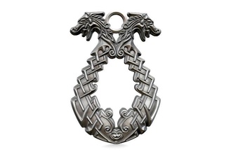 viking dragons pendentif dragon bijoux bijou norrois fantaisie nœud celtique 3d print model - Mito3D