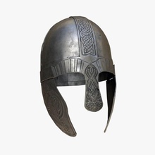 viking helmet pbr low-poly viking armor armour norse norman helm helmet  poly game ready metal scandinavian medieval asset weapon military challenger pbr