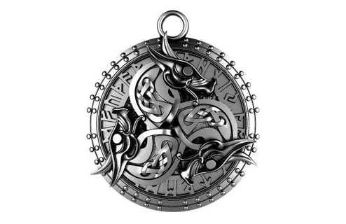 viking pendant 3d print model pendants dragon jewelry jewel knot celtic 3d print model - Mito3D