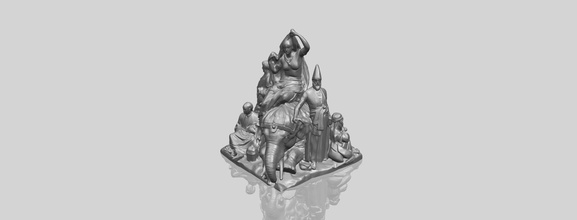 villagers elephant car chair tree table sofa character game exterior human interior people girl house miniatures figurines sculpture animal zoo mammal dog 3d print model - Mito3D