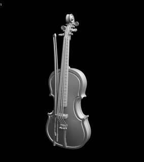 violín violines 3d print model - Mito3D