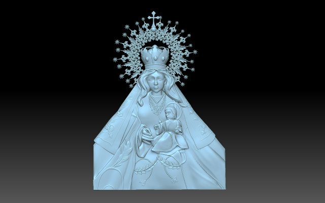 virgen la Misericórdia cnc católico catolicismo cristão Luteran piedosos 3D print model - Mito3D