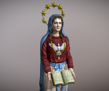 vergine madre custode parola Dio 3d Stampa modello scultura arte sculture Maria 3d print model - Mito3D
