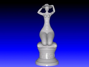 Vergine scultura astrazione moderno stile zodiaco modello 3d stampante passatempo miniatura figurina regalo zbrush 3d print model - Mito3D