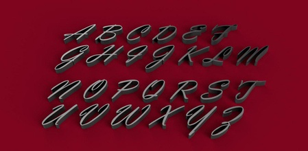 vladimir font büyük harfler 3d dosya stl küçük alfabe mektup mektuplar yazın metin yazı tipi tipleri dil kelimeler dekorasyon gadget 3dmodel <url> 3d print model - Mito3D