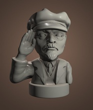 vladimir lenin 3d drucken modell 3dexport politiker tafel spiel skulptur porträt büste philosoph marxismus ideologie kommunismus ussr sowjet 3d print model - Mito3D
