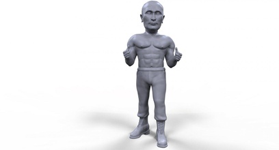 vladimir poutine stylisée de haute qualité 3d imprimable miniature la sculpture personnes l'homme le russe président politicien politique jeu plateau les jouets jeux dessus table 3d print model - Mito3D