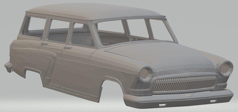 volga gaz m22 yazdırılabilir vücut araba 3d yazdır model in otomotiv 3dexport yuva ölçülü tamiya miniz rc eski nostaljik rusya 3d print model - Mito3D
