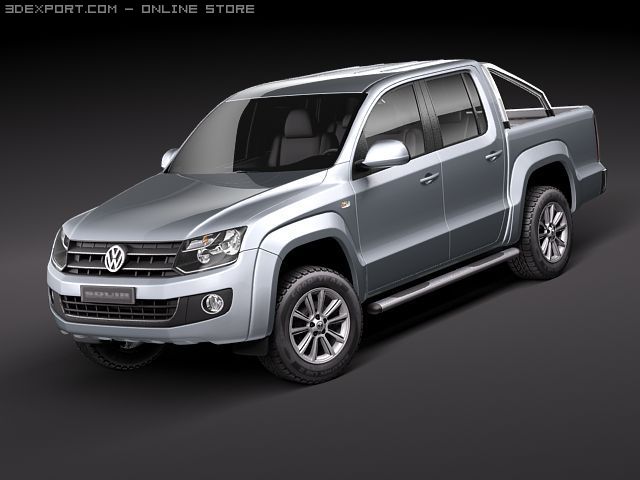 volkswagen amarok 2011 3d model in spor arabalar 3dexport vw 2010 2012 2013 konsept almak 4x4 offroad yarar almanya 3D print model - Mito3D