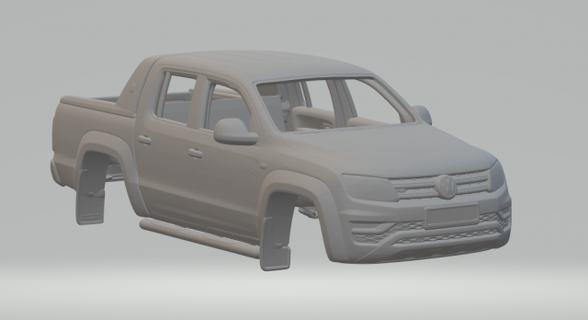 Volkswagen Amarok 3d drucken Modell Fahrzeug Druckguss heiße Reifen Slot Slotcar slot car heiß Spielzeuge Wagen 3dpirnt Drucken druckbar LKW Mack Peterbilt Mercedes 3d print model - Mito3D