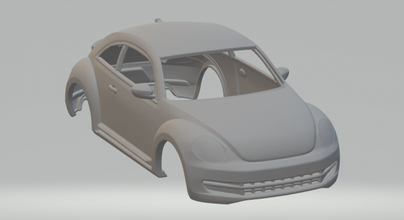 volkswagen böcek 3d yazdır model in araç 3dexport döküm slot car slotcar yuva araba sıcak tekerlekler rc rcmodel coupe insanlar vw fusca kapak 3d print model - Mito3D