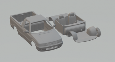 volkswagen caddy 95 3d yazdır model in araç 3dexport döküm sıcak tekerlekler tren h0 yuva araba rc rcmodel kamyon almak suv vw insanlar amarok şalopa 3d print model - Mito3D