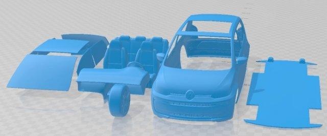 Volkswagen 2019 imprimível carro automotivo fenda escalextrico Tamiya rc miniz passatempo micro 3d print model - Mito3D