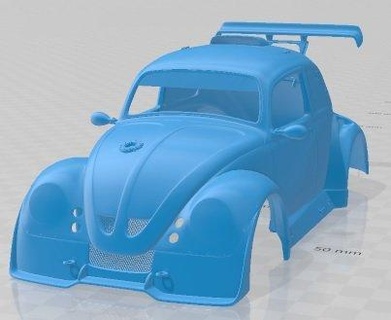 volkswagen spaß tasse druckbar körper wagen 3d drucken modell automobil 3dexport slot scalextric tamiya rc miniz hobby mikro 3d print model - Mito3D