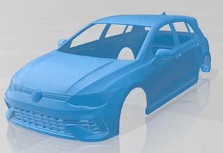 volkswagen golf 8 2022 printable body car volkswagen golf 2022 printable body car slot scalextric tamiya rc miniz hobby micro