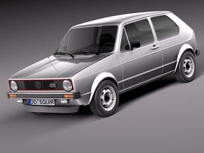 volkswagen golf gti mk1 1982 3d model in kompakt arabalar 3dexport vw gt i hatchback sıcak kapak almanya 1983 1984 1985 1986 1987 1988 1989 1990 3d print model - Mito3D