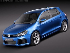 Volkswagen golfe vi vw 2010 2011 2012 2013 2014 gti r line hatchback hothatch esporte afinação velozes 3d print model - Mito3D