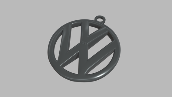 volkswagen key ring chain keychains custom toy german sign scale emblem medal logo keychain keyring vehicle car illustration simplicity jewelry gold silver 3d print model - Mito3D