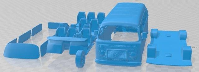 volkswagen kombi 2012 imprimable van automobile fente scalextric tamiya rc miniz loisir micro 3d print model - Mito3D