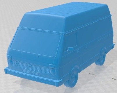 volkswagen lt 31 1975 printable van automotive diorama modeling hobby solid scale model 3d print model - Mito3D