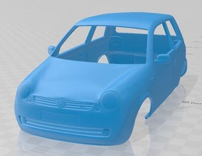 volkswagen lupo 1998 imprimable corps voiture 3d impression modèle in automobile 3dexport fente scalextric tamiya rc miniz loisir micro 3d print model - Mito3D