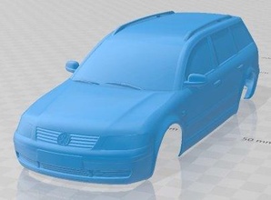 volkswagen passat b5 variante 1997 imprimível corpo carro 3d impressão modelo in automotivo 3dexport fenda escalextrico tamiya rc miniz passatempo micro 3d print model - Mito3D