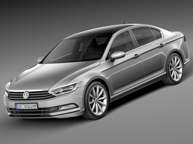 Volkswagen Passat b8 2015 2014 2016 2017 2018 sedán salón Alemania lujo coche vehiculo 3D print model - Mito3D