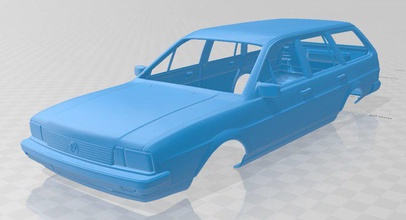 volkswagen passat değişken 1980 yazdırılabilir vücut araba 3d yazdır model in otomotiv 3dexport yuva ölçülü tamiya rc miniz hobi mikro 3d print model - Mito3D