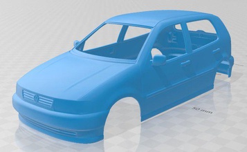volkswagen polo 1994 5 kapılar yazdırılabilir vücut araba 3d yazdır model in otomotiv 3dexport yuva ölçülü tamiya rc miniz hobi mikro 3d print model - Mito3D