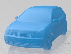 volkswagen polo 2001 imprimable voiture 3d impression modèle in automobile 3dexport échelle loisir micro 3d print model - Mito3D