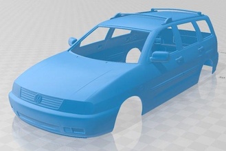 Volkswagen Polo Variante 1997 druckbar Körper Wagen Slot scalextric tamiya rc Mini Hobby Mikro 3d print model - Mito3D