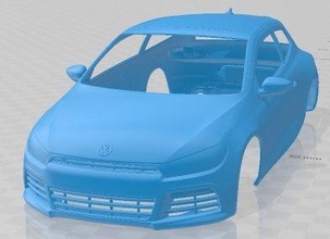 volkswagen scirocco r mkiii tip 13 2011 yazdırılabilir vücut araba 3d yazdır model in otomotiv 3dexport yuva ölçülü tamiya rc miniz hobi mikro 3d print model - Mito3D