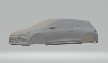 volkswagen scirocco r 2015 3d yazdır model in araç 3dexport döküm slotcar sıcak tekerlekler scx yuva juguetes 3d print model - Mito3D