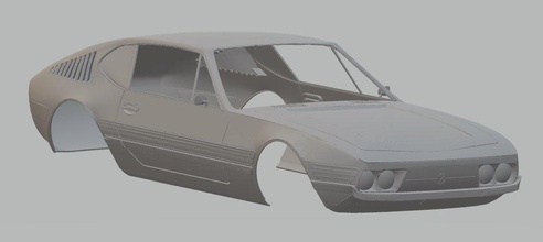 volkswagen sp2 imprimable corps voiture 3d impression modèle in automobile 3dexport fente scalextric tamiya rc miniz 1 10 32 24 3d print model - Mito3D