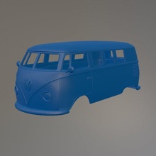 volkswagen t1 otobüs 3d yazdır model in araç 3dexport miniz nostaljik döküm slotcar tamiya kyosho radyo kontrolü tarayıcı vücut ölçülü rc yazdırılabilir hobi araba 110 118 124 132 3d print model - Mito3D