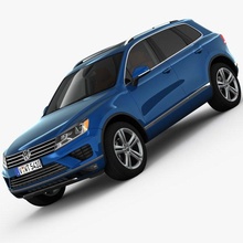 volkswagen touareg 2015 detailed interior suv vw offroad crossover german 2016 2017 2018 germany high vray vehicle 3d 3d print model - Mito3D