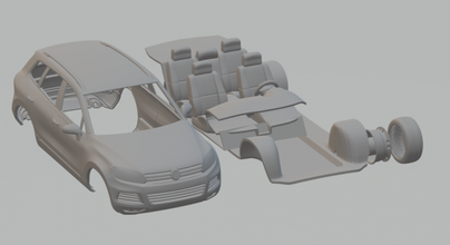 volkswagen touareg melez 2010 3d yazdır model in araç 3dexport döküm sıcak tekerlekler tren h0 yuva araba rc rcmodel vw insanlar coupe fusca değişken böcek tip kombi 3d print model - Mito3D