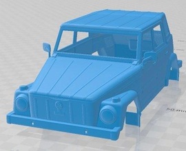 Volkswagen tip 181 1973 yazdırılabilir vücut araba yuva ölçülü Tamiya rc miniz tarayıcı hobi mikro 3d print model - Mito3D