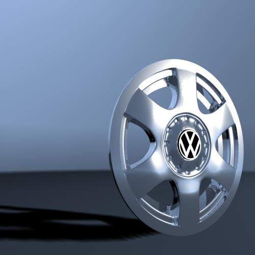 volkswagen roue 3d modèle in pièces of auto 3dexport wheel 3D print model - Mito3D