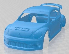 volkwagen beetle grc race printable body car slot scalextric tamiya rc miniz hobby micro 3d print model - Mito3D