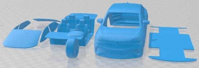 volkwagen id5 pro 2022 stampabile macchina 3d Stampa modello settore automobilistico fessura scalextric tamiya rc miniz passatempo micro 3d print model - Mito3D