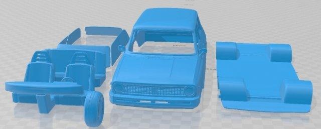 volvo 66 dl kombi 1975 imprimible coche vehiculo automotor espacio scalextric Tamiya rc miniz pasatiempo micro 3d print model - Mito3D