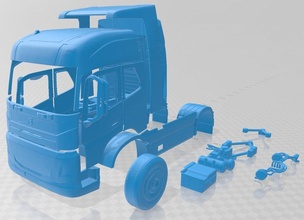 volvo électrique tracteur camion 2019 imprimable 3d impression modèle in automobile 3dexport fente scalextric tamiya rc miniz loisir micro 3d print model - Mito3D