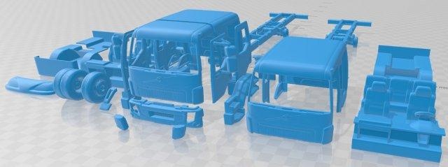 volvo fl crew cab 2013 printable truck automotive slot scalextric tamiya rc miniz hobby micro 3d print model - Mito3D